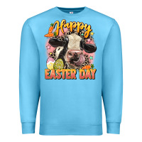 Ocean Blue Happy Easter Day Premium Sweatshirt - LillyAllenDesigns