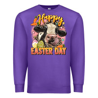Purple Happy Easter Day Premium Sweatshirt - LillyAllenDesigns