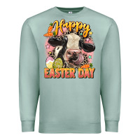Seafoam Happy Easter Day Premium Sweatshirt - LillyAllenDesigns