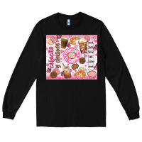 Black cafecito y chisme Long Sleeve Tee - JahusDesignShop