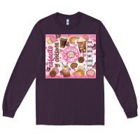 Plum cafecito y chisme Long Sleeve Tee - JahusDesignShop