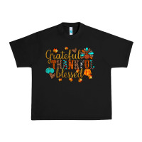 Black grateful thankful blessed Urban Heavy Tee - JahusDesignShop