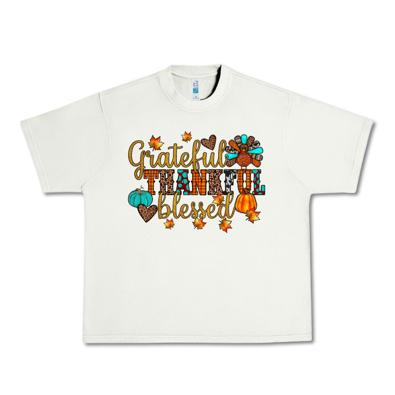 Grateful Thankful Blessed Urban Heavy Tee by JahusDesignShop | Teevron