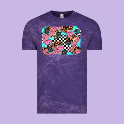 Race Day Background Vintage Tee Designed By Adodesignshop
