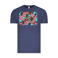 Vintage Denim race day background Vintage Tee - AdoDesignShop