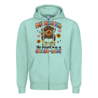 Seafoam motherhood the perfect mix of chaos and love Zipper Hoodie - MaliasSmallBusiness