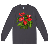Smoke anthurium Long Sleeve Tee - LillyAllenDesigns
