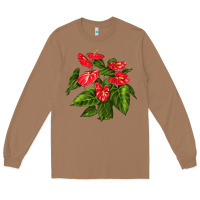 Toasted Coconut anthurium Long Sleeve Tee - LillyAllenDesigns