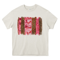 Cream valentine's day love brushstrokes Heavy Core Tee - RanaPortraitStore