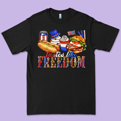 Premium Tee tastes like freedom with leopard