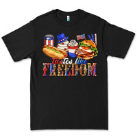 Black tastes like freedom with leopard Premium Tee - texasbilliewilder