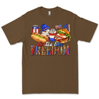 Cacao tastes like freedom with leopard Premium Tee - texasbilliewilder