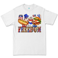 White tastes like freedom with leopard Premium Tee - texasbilliewilder