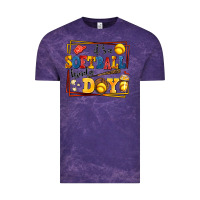 Cloud Purple its a softball kinda day Vintage Tee - AdoDesignShop