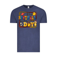 Vintage Denim its a softball kinda day Vintage Tee - AdoDesignShop