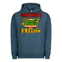 Pigment Midnight Navy juneteenth 1865 freedom Urban Hoodie - CowGirlArtShop