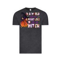 Vintage Black in a world full of princesses be a witch Vintage Tee - BundleAndBundleShop