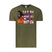 Vintage Olive in a world full of princesses be a witch Vintage Tee - BundleAndBundleShop