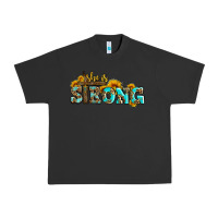 Pigment Black she is strong with cross Urban Heavy Tee - AdoDesignShop