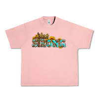 Salmon she is strong with cross Urban Heavy Tee - AdoDesignShop