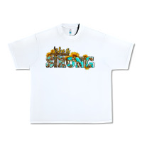 White she is strong with cross Urban Heavy Tee - AdoDesignShop