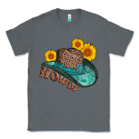 Charcoal Heather howdy leopard tooled leather hat Classic Tee - AdoDesignShop