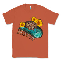 Copper howdy leopard tooled leather hat Classic Tee - AdoDesignShop