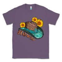 Lavender howdy leopard tooled leather hat Classic Tee - AdoDesignShop