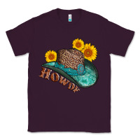 Plum howdy leopard tooled leather hat Classic Tee - AdoDesignShop