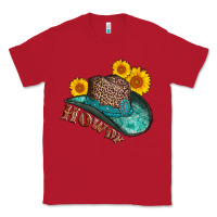 Red howdy leopard tooled leather hat Classic Tee - AdoDesignShop