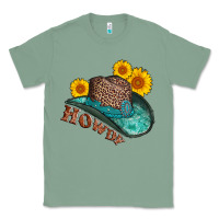 Sage howdy leopard tooled leather hat Classic Tee - AdoDesignShop