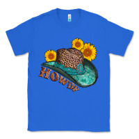 True Royal howdy leopard tooled leather hat Classic Tee - AdoDesignShop