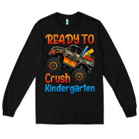 Black ready to crush kindergarten Long Sleeve Tee - Jasminsmagicworld