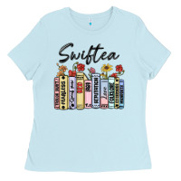 Baby Blue swiftea books Ladies Tee - MaliasSmallBusiness