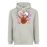 Moon Dust highland heifer easter Heavyweight Hoodie - LillyAllenDesigns