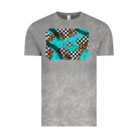 Cloud Rock race day turquoise background Vintage Tee - AdoDesignShop
