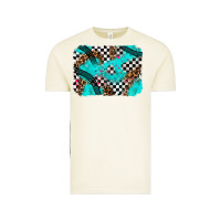 Vintage Arctic race day turquoise background Vintage Tee - AdoDesignShop