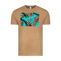 Vintage Camel race day turquoise background Vintage Tee - AdoDesignShop