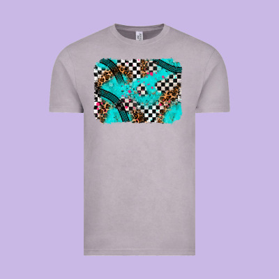 Race Day Turquoise Background Vintage Tee Designed By Adodesignshop