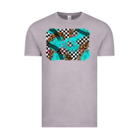 Vintage Zinc race day turquoise background Vintage Tee - AdoDesignShop
