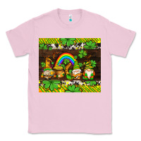 Bubblegum Pink western st patricks gnomes Classic Tee - AdoDesignShop