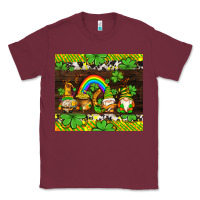 Burgundy western st patricks gnomes Classic Tee - AdoDesignShop
