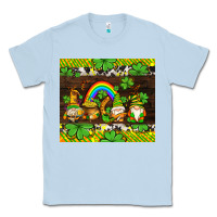 Dusty Blue western st patricks gnomes Classic Tee - AdoDesignShop