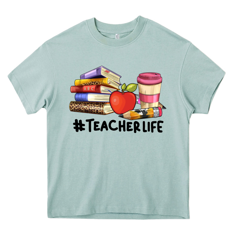 Teacher Life With Books  Pen And Coffee Heavy Core Tee by Artiststas | Teevron