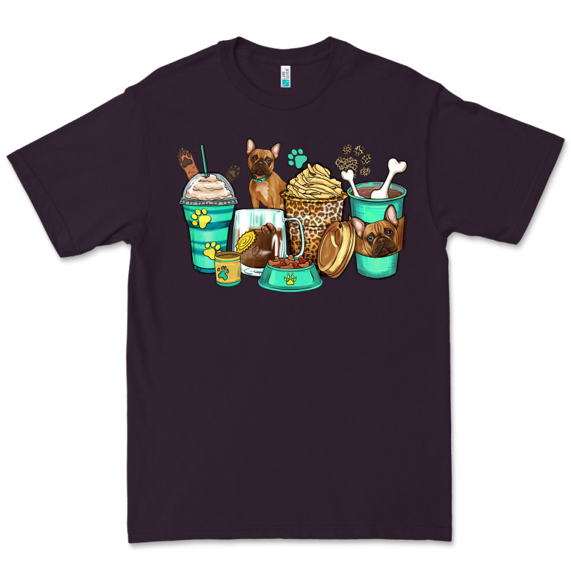 French Bulldog Coffee Cups Premium Tee by Zillion Design Studio | Teevron