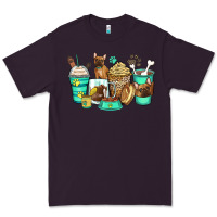 Plum french bulldog coffee cups Premium Tee - Zillion Design Studio