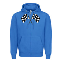 True Royal race flag Zipper Hoodie - MaliasSmallBusiness