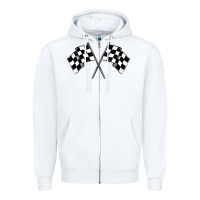 White race flag Zipper Hoodie - MaliasSmallBusiness