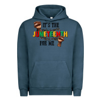 Pigment Midnight Navy its the juneteenth for me Urban Hoodie - CowGirlArtShop