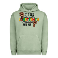 Pigment Oil Green its the juneteenth for me Urban Hoodie - CowGirlArtShop
